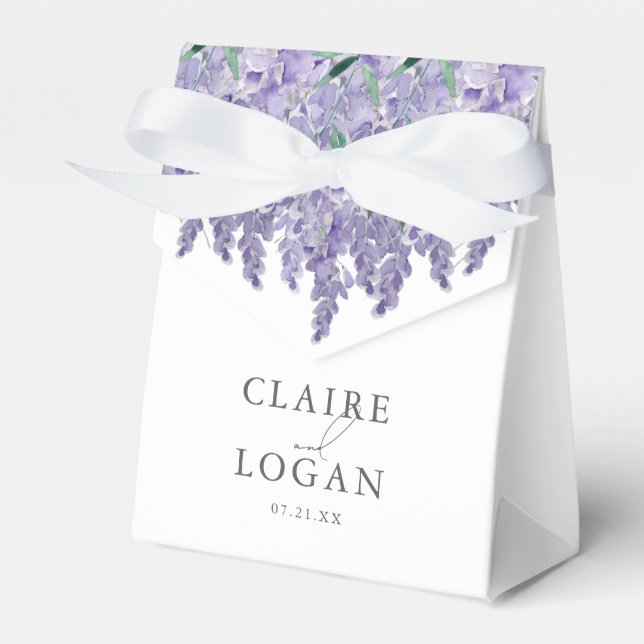 Ballotins Wisteria Dusty Purple Mariage d'aquarelle (Verso)