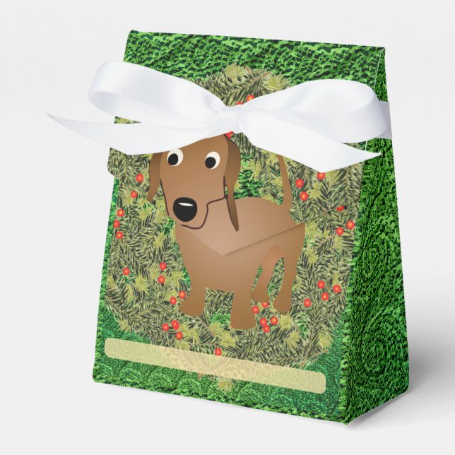 Ballotins Wreath Dachshund (Verso)