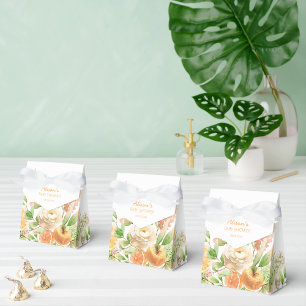 Ballotins Yellow rose Floral Greenery Girl Baby Shower