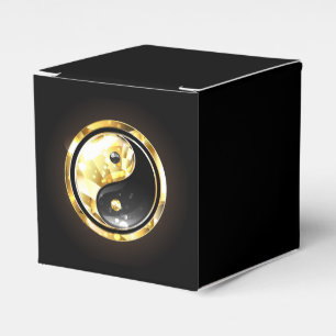 Ballotins Yin Yang or sur noir