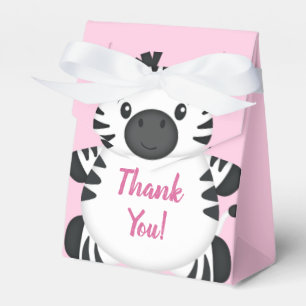 Ballotins Zebra Baby shower Safari Rose Girl