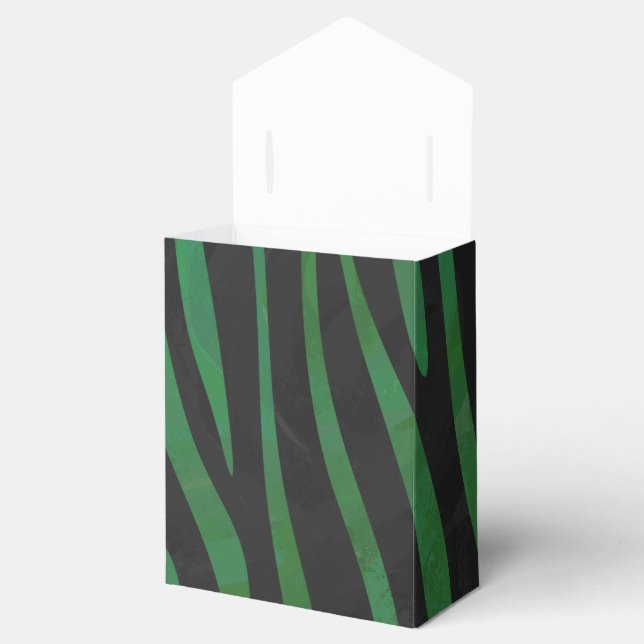 Ballotins Zebra Black et Green Print (Ouvert)