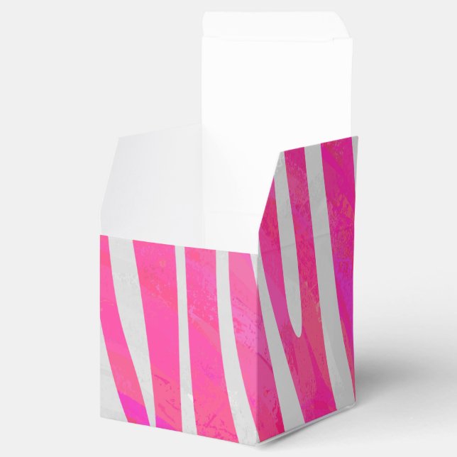 Ballotins Zebra Hot Pink et White Print (Ouvert)
