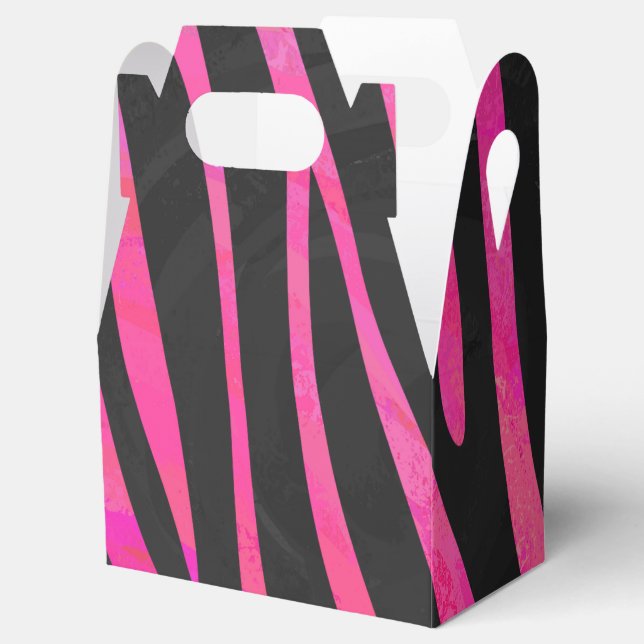 Ballotins Zebra noir et rose chaud (Ouvert)