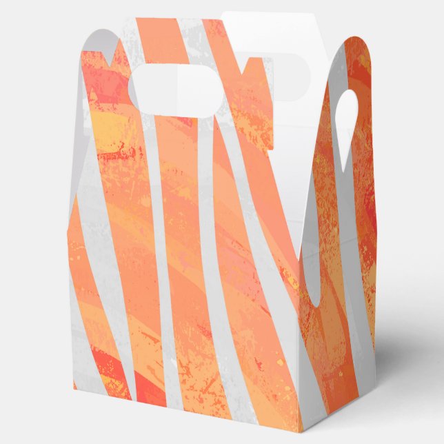 Ballotins Zebra Orange and White Print (Ouvert)