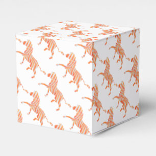 Ballotins Zebra Orange et Silhouette blanche