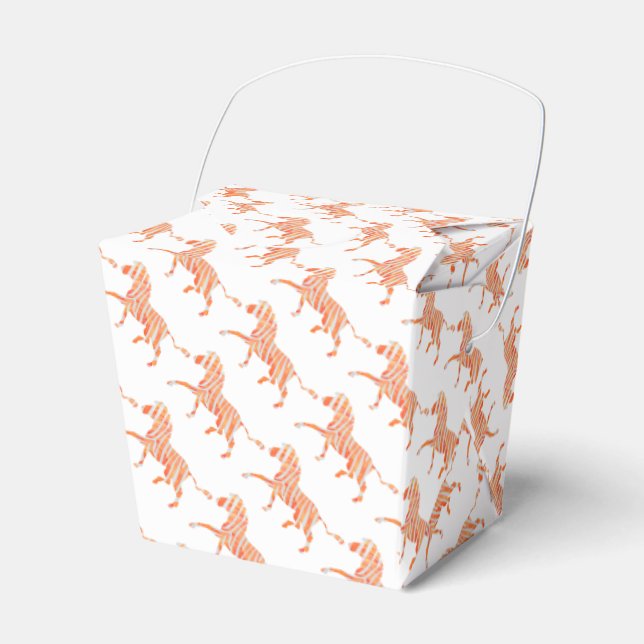 Ballotins Zebra Orange et Silhouette blanche (Verso)