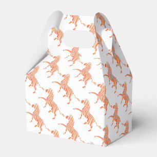 Ballotins Zebra Orange et Silhouette blanche