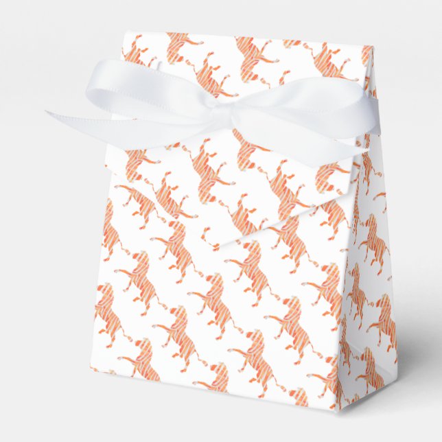 Ballotins Zebra Orange et Silhouette blanche (Verso)