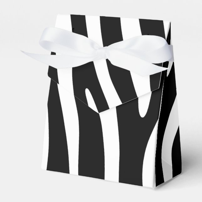 Ballotins Zebra rayures motif noir & blanc + vos idées (Verso)