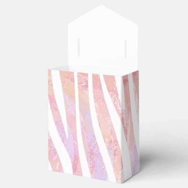 Ballotins Zèbre Imprimé Rose et Blanc (Ouvert)