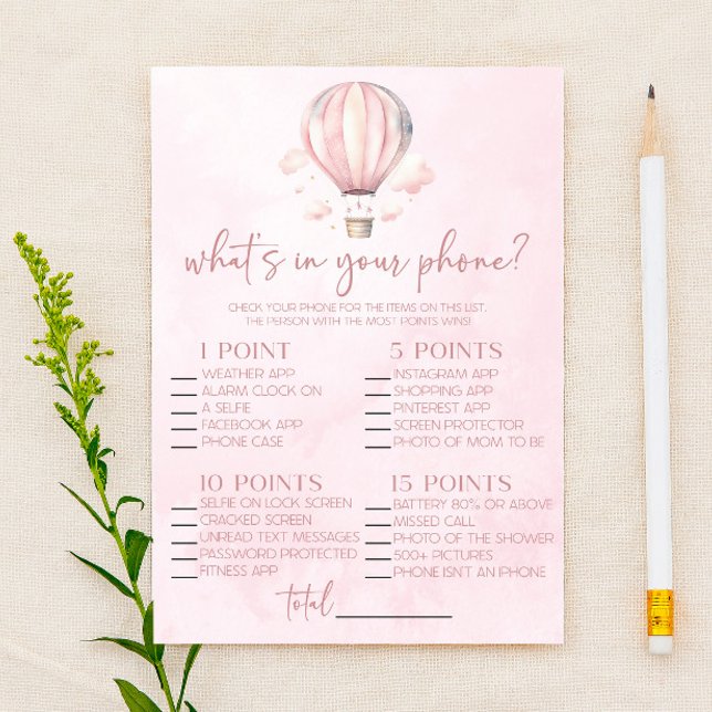 Ballotte à air chaud dans votre jeu de Baby shower (Créateur téléchargé)