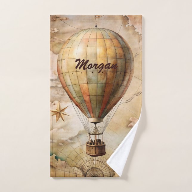 Ballotte à air chaud Vintage personnalisée | Antiq (Serviette à main)