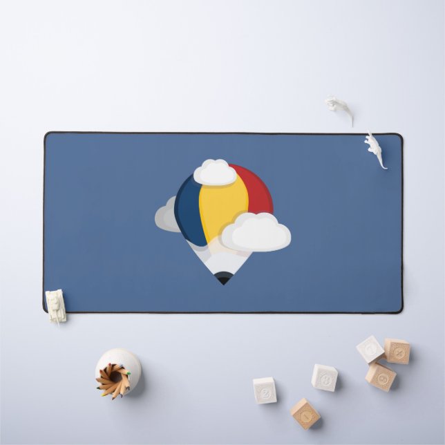 Ballotte et crayon à air chaud (Tableau pour enfants)