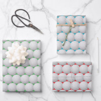 Balls de golf Résumé Design Enveloppement Feuilles