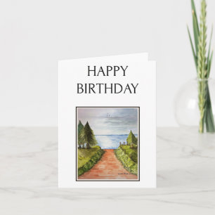 Balnéaire, Art côtier, Carte Anniversaire