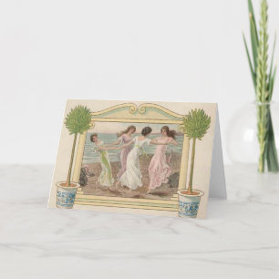 Balnéaire vintage Toutes les occasions Carte de vo