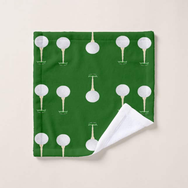 Bals de golf en motif vert (Gant de toilette)