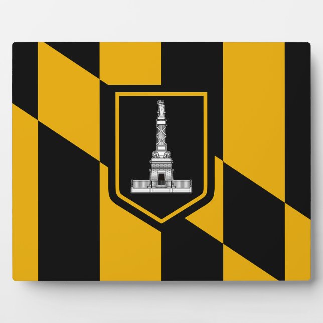 Baltimore City Flag Plaque (Devant)