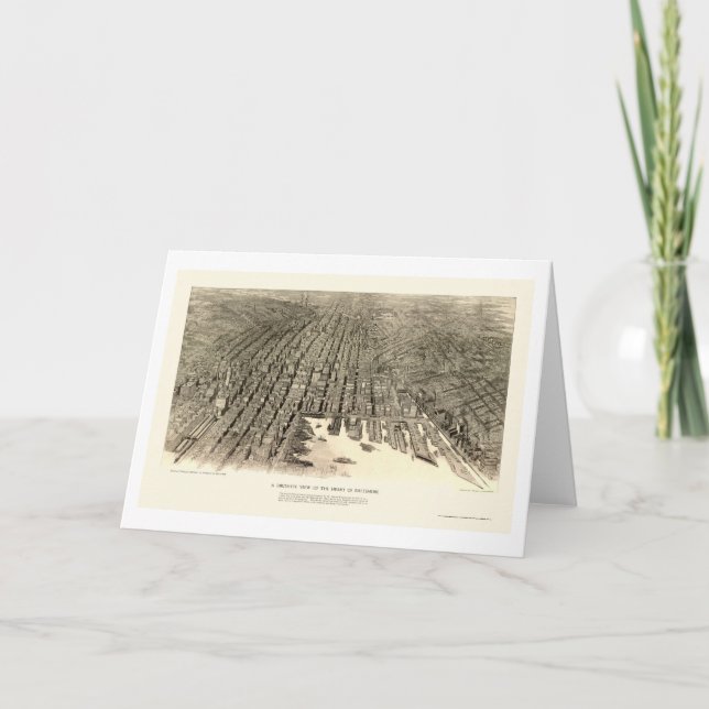 Baltimore, MD Carte panoramique - 1912 (Devant)