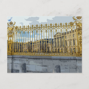 Balustrades du château de Versailles vue carte pos
