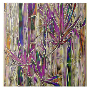 Bambou Art original Table en céramique carreaux