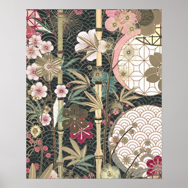 Bambou Cerry Blossoms Design Art Déco (Devant)
