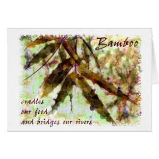 Bambou dans une pluie douce...ponts nos rivières