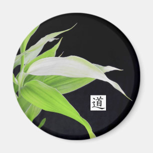 Bambou Feuilles Bonne chance Bonne Fortune Magnet