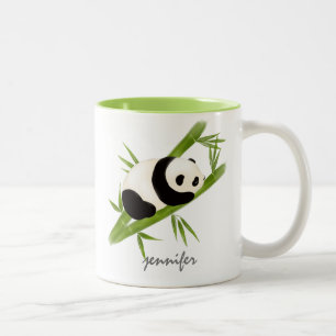 Bambou personnalisé mignon Panda Bear Mug