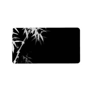 Bambou Stalks l Oriental Zen Touch Blank Étiquette