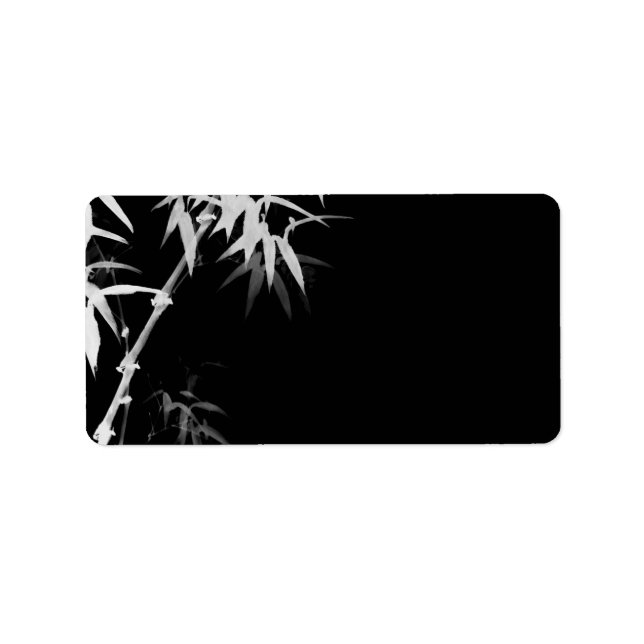 Bambou Stalks l Oriental Zen Touch Blank Étiquette (Devant)