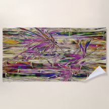 Bambou Tree peinture numérique serviette de plage