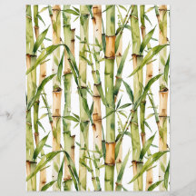 Bambou vert et beige Motif