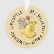 Banana Energy Slam Dunk Circulaire Fruitaire Texte