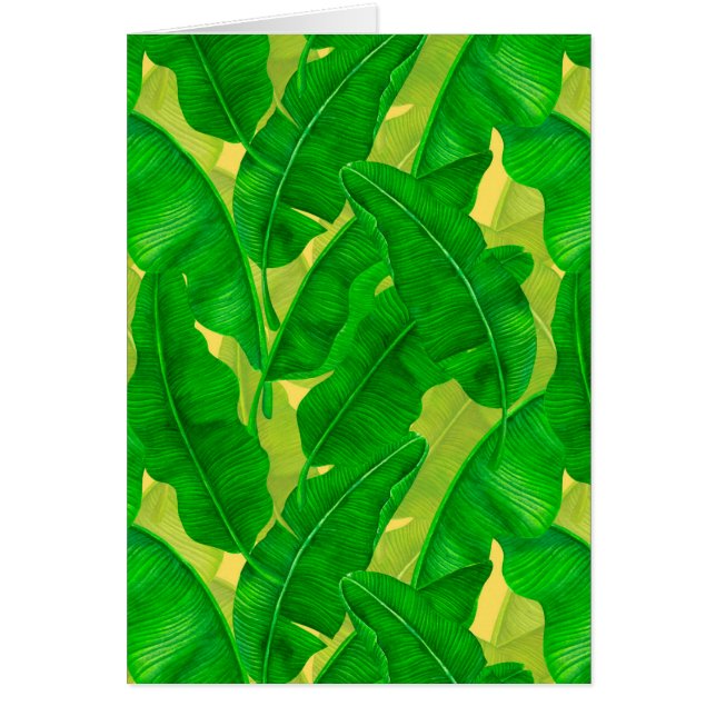 Banana leaves watercolor pattern (Devant)