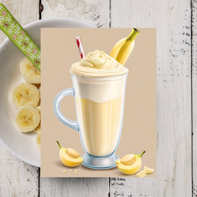 Banana Milkshake, carte postale de poste (Créateur téléchargé)