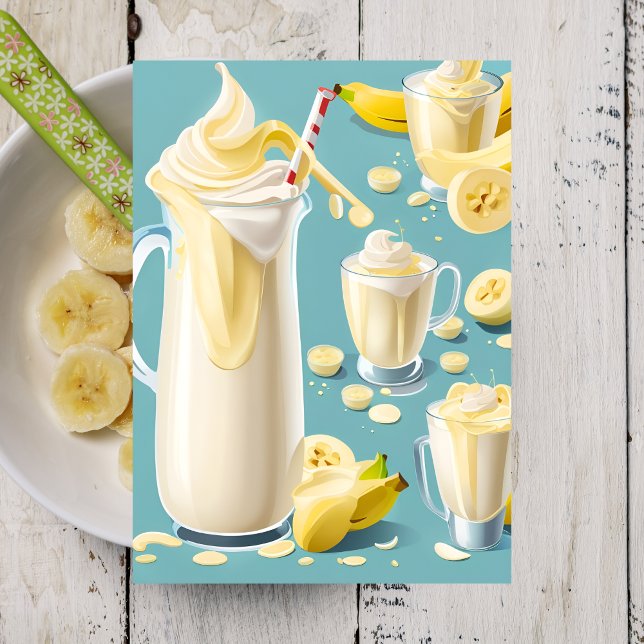 Banana Milkshake, carte postale de poste (Créateur téléchargé)