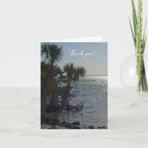 Banana River Palm Trees Carte de remerciements