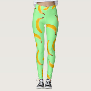 Banana Texture leggings vert clair