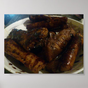 Banana Turon - Poster de dessert alimentaire phili