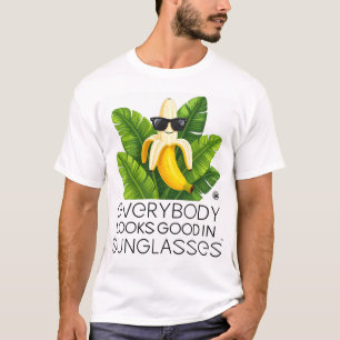 Banane en Lunettes de Soleil - T-shirt de la Journ