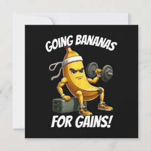 banane faisant de l'exercice