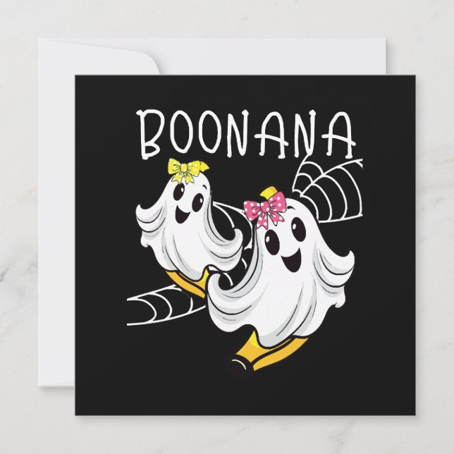 Banane fantôme mignon Boonana Halloween (Devant)
