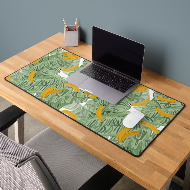 Banane tropicale moderne Motif vert (Bureau 2)