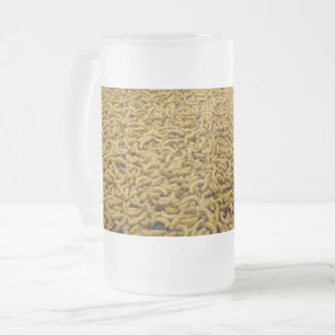 Bananes Frosted 16 oz de verre givré Mug