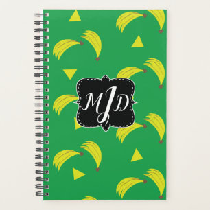 Bananes Mignonnes Motif Vert Jaune Dessiné à la Ma