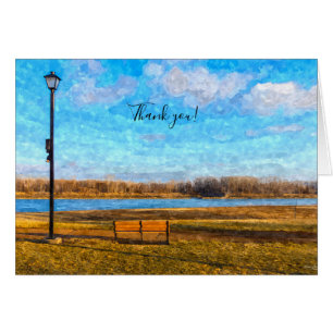 Banc de la rivière Missouri Carte de remerciements