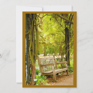 Banc du parc d'automne