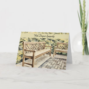 Banc vide - Avec Carte de Sympathie
